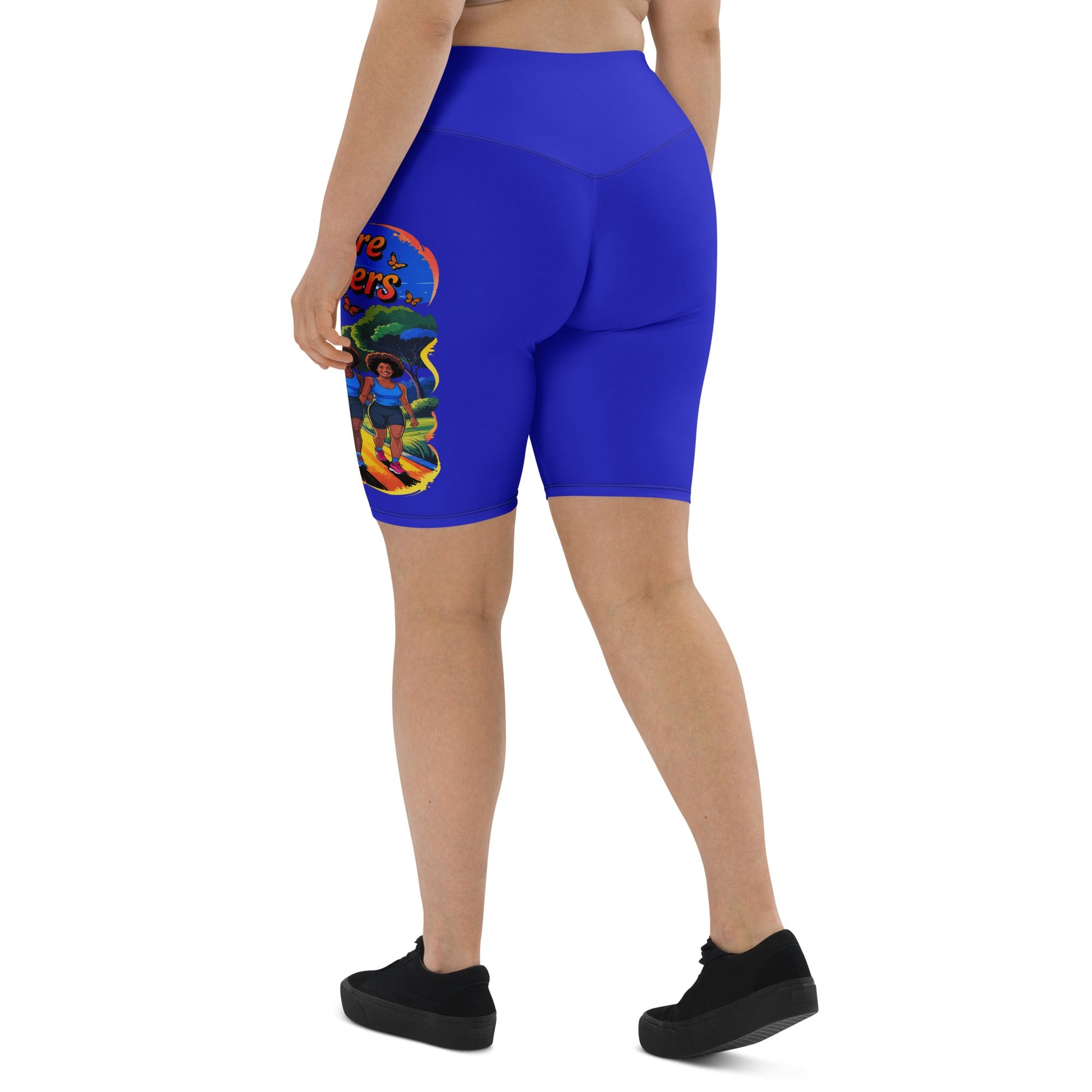 Delaware Sole Sister Trail Biker Shorts - Bold Black Apparel