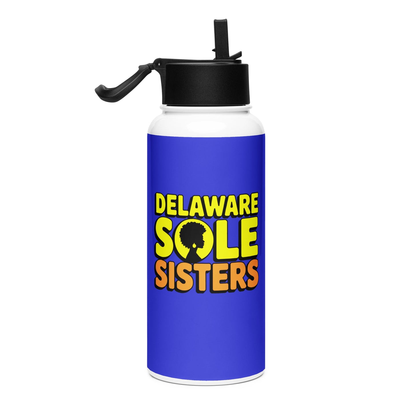 Delaware Sole Sisters Stainless Steel Water Bottle - Bold Black Apparel
