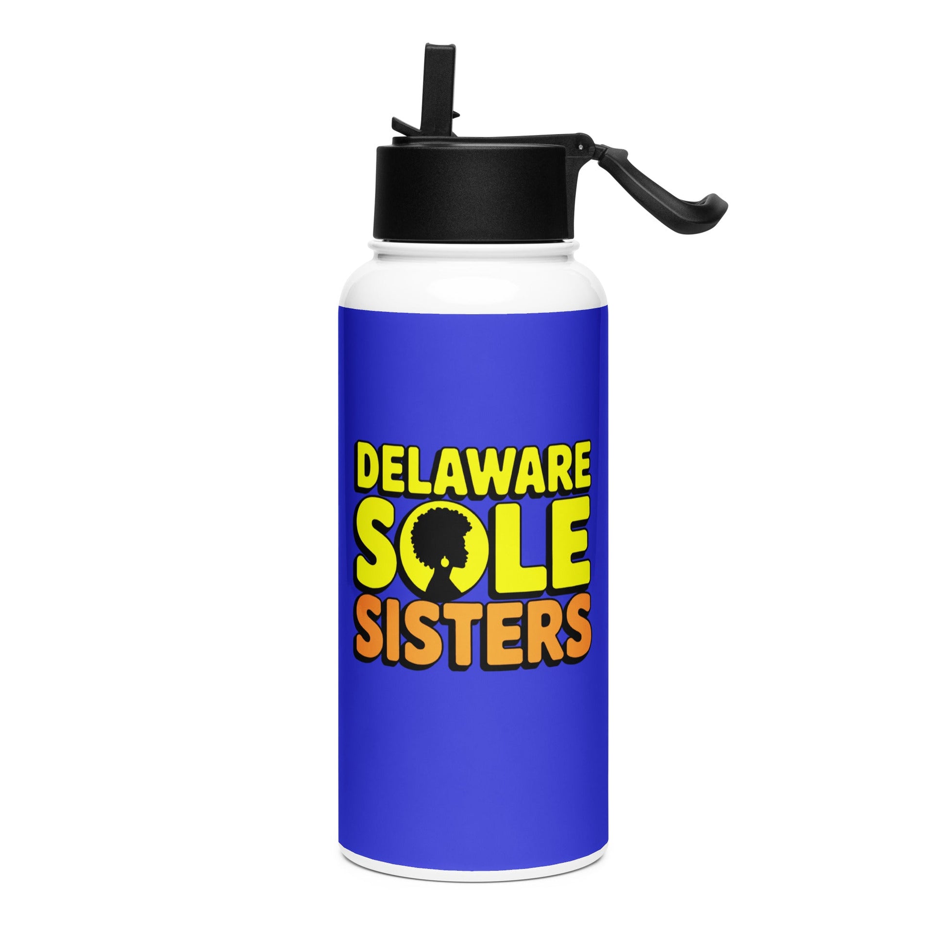 Delaware Sole Sisters Stainless Steel Water Bottle - Bold Black Apparel