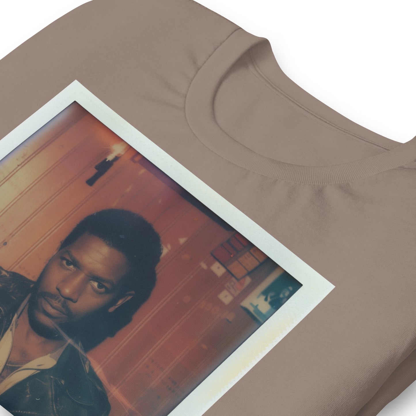 Denzel Washington Polaroid T-Shirt - Bold Black Apparel