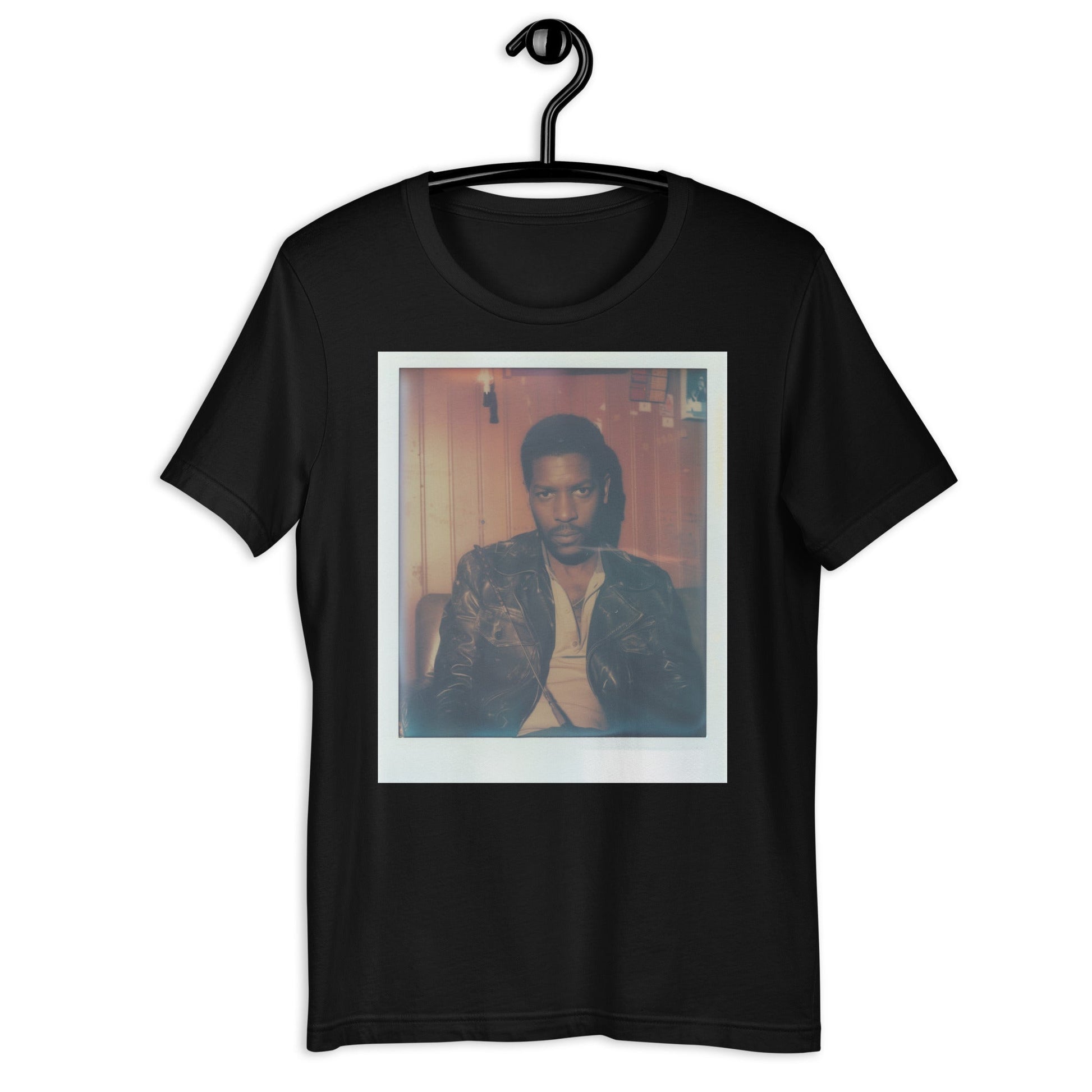 Denzel Washington Polaroid T-Shirt - Bold Black Apparel