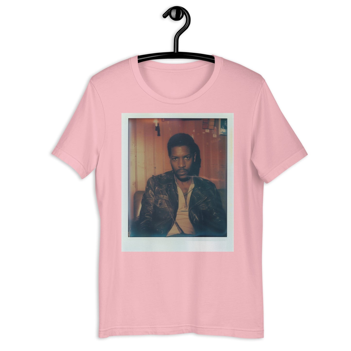 Denzel Washington Polaroid T-Shirt - Bold Black Apparel