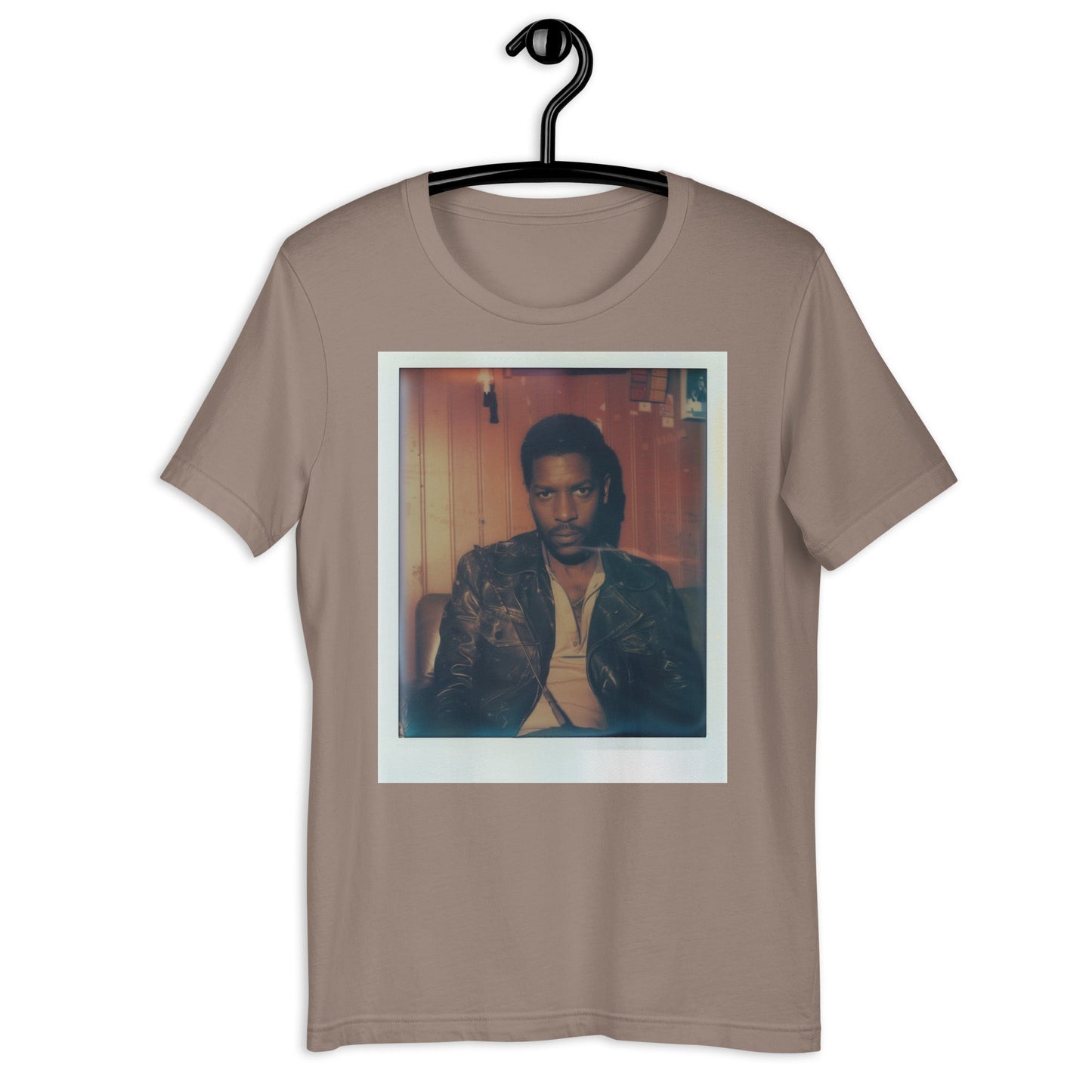 Denzel Washington Polaroid T-Shirt - Bold Black Apparel