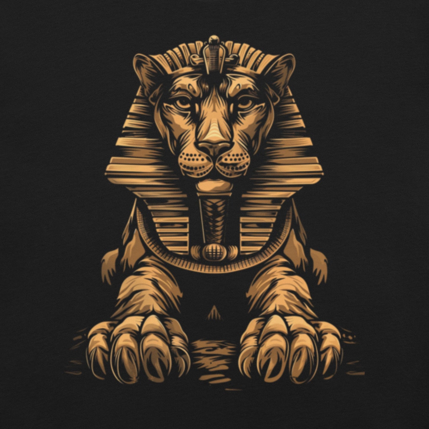 Egyptian Sphinx T-Shirt - Bold Black Apparel