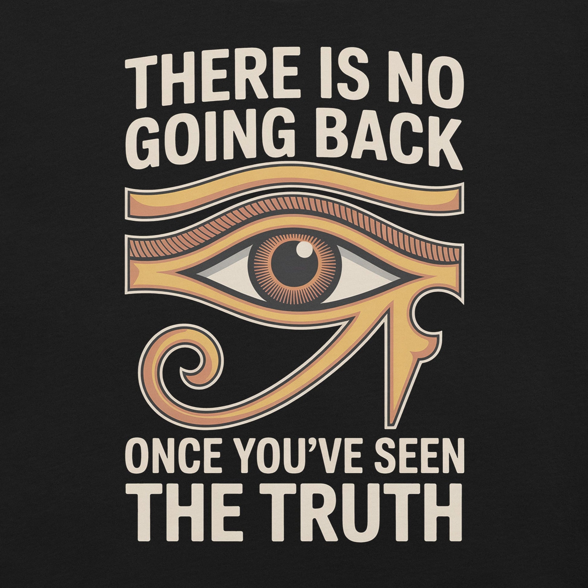 Eye of Horus Truth T-Shirt - Bold Black Apparel