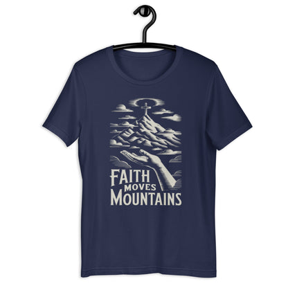 Faith Moves Mountains T-Shirt - Bold Black Apparel