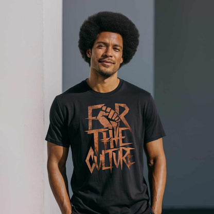 For the Culture Fist Graphic T-Shirt - Bold Black Apparel
