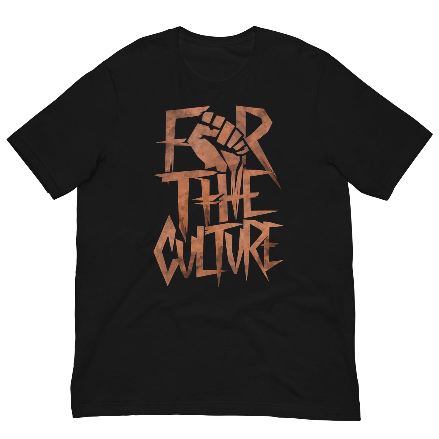 For the Culture Fist Graphic T-Shirt - Bold Black Apparel