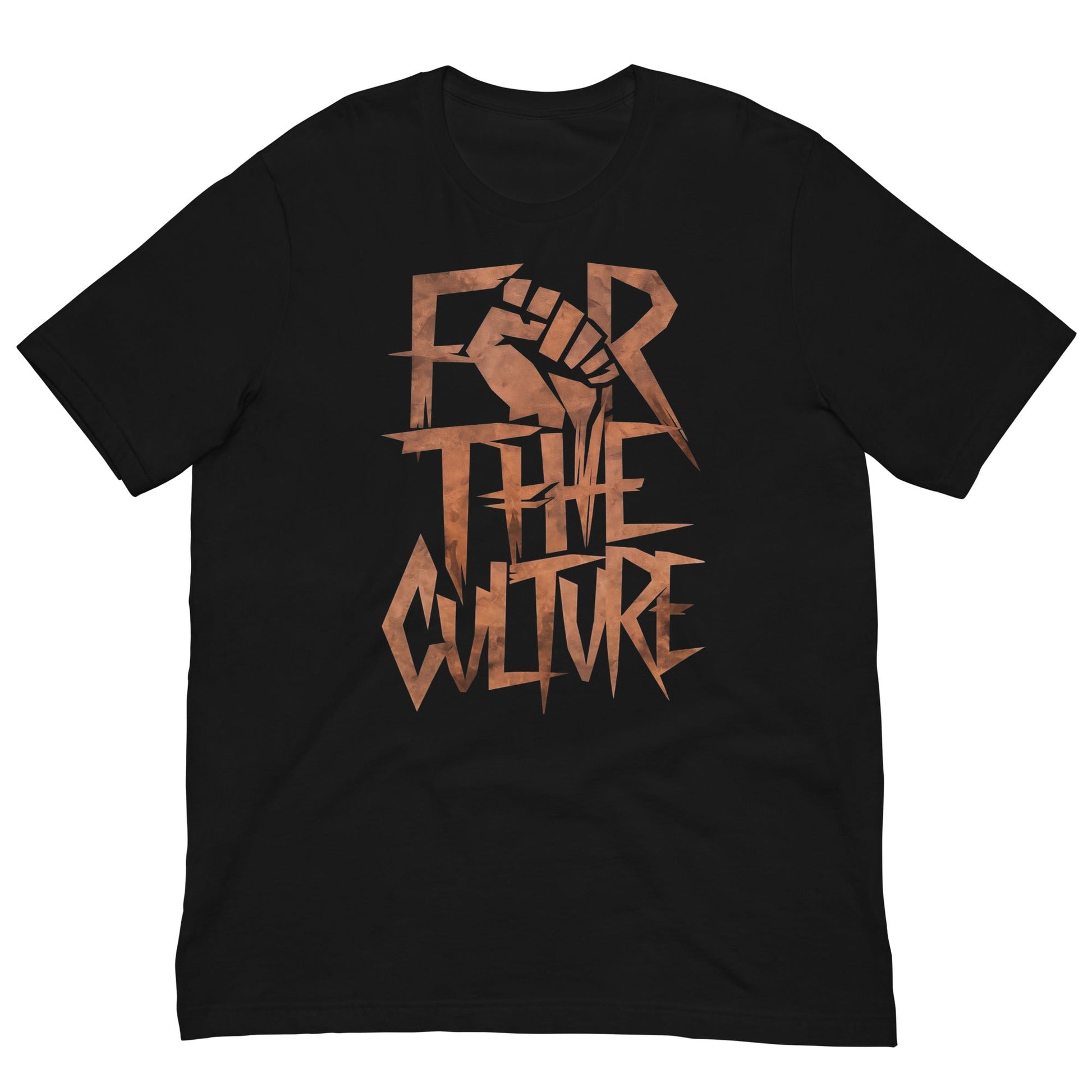 For the Culture Fist Graphic T-Shirt - Bold Black Apparel
