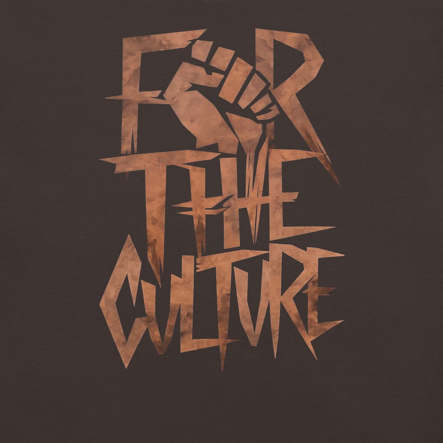 For the Culture Fist Graphic T-Shirt - Bold Black Apparel