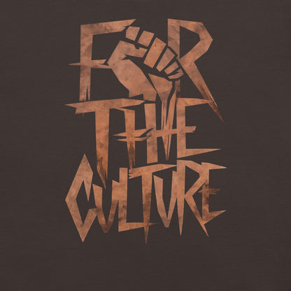 For the Culture Fist Graphic T-Shirt - Bold Black Apparel