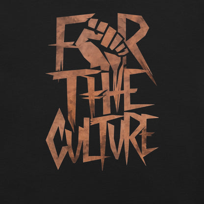 For the Culture Fist Graphic T-Shirt - Bold Black Apparel