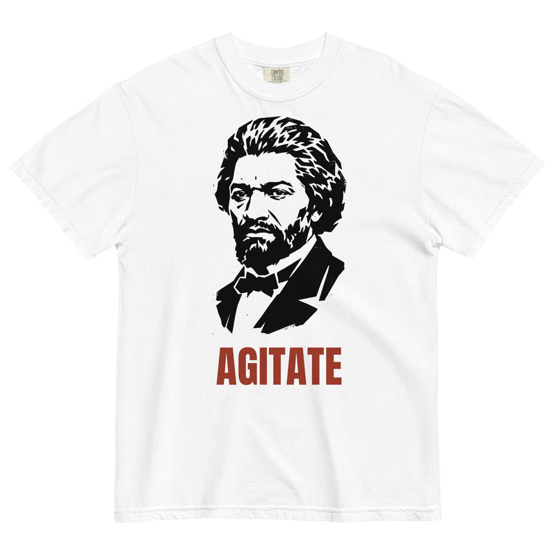Frederick Douglass Agitate Black history portrait T-shirt