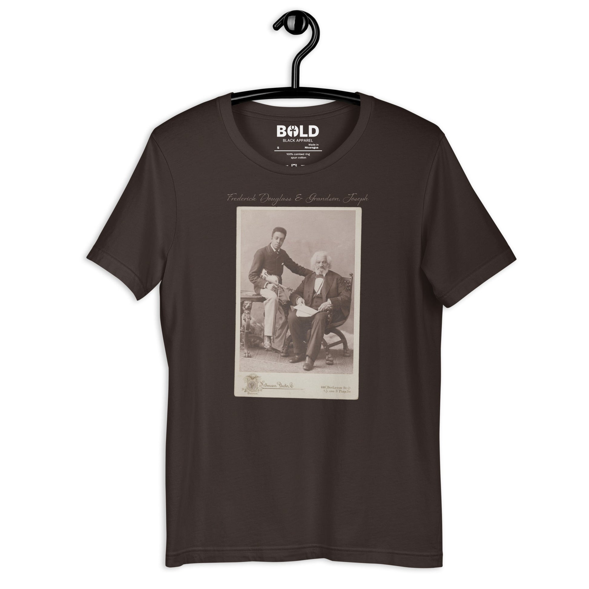 Frederick Douglass & Grandson T-Shirt - Bold Black Apparel