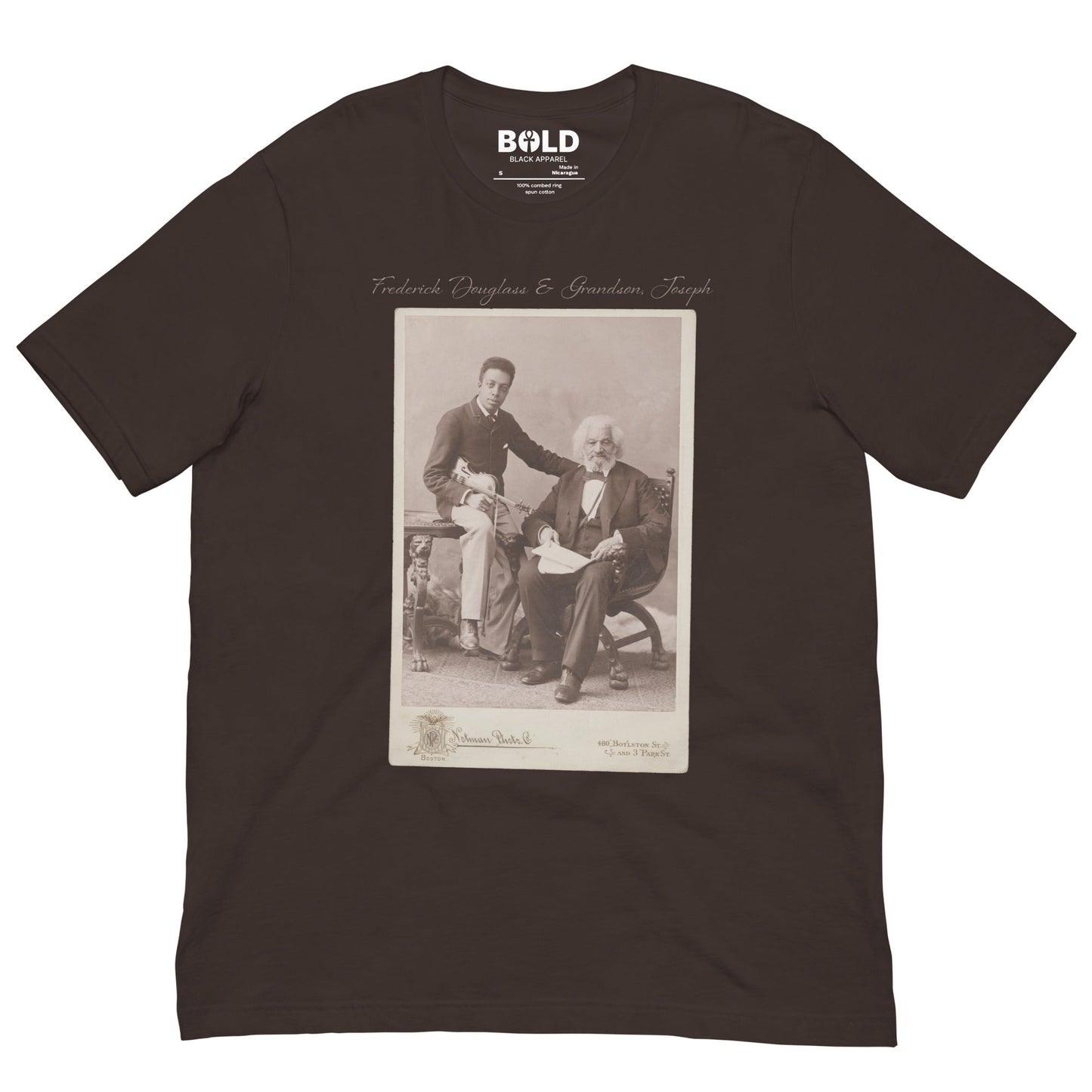 Frederick Douglass & Grandson T-Shirt - Bold Black Apparel