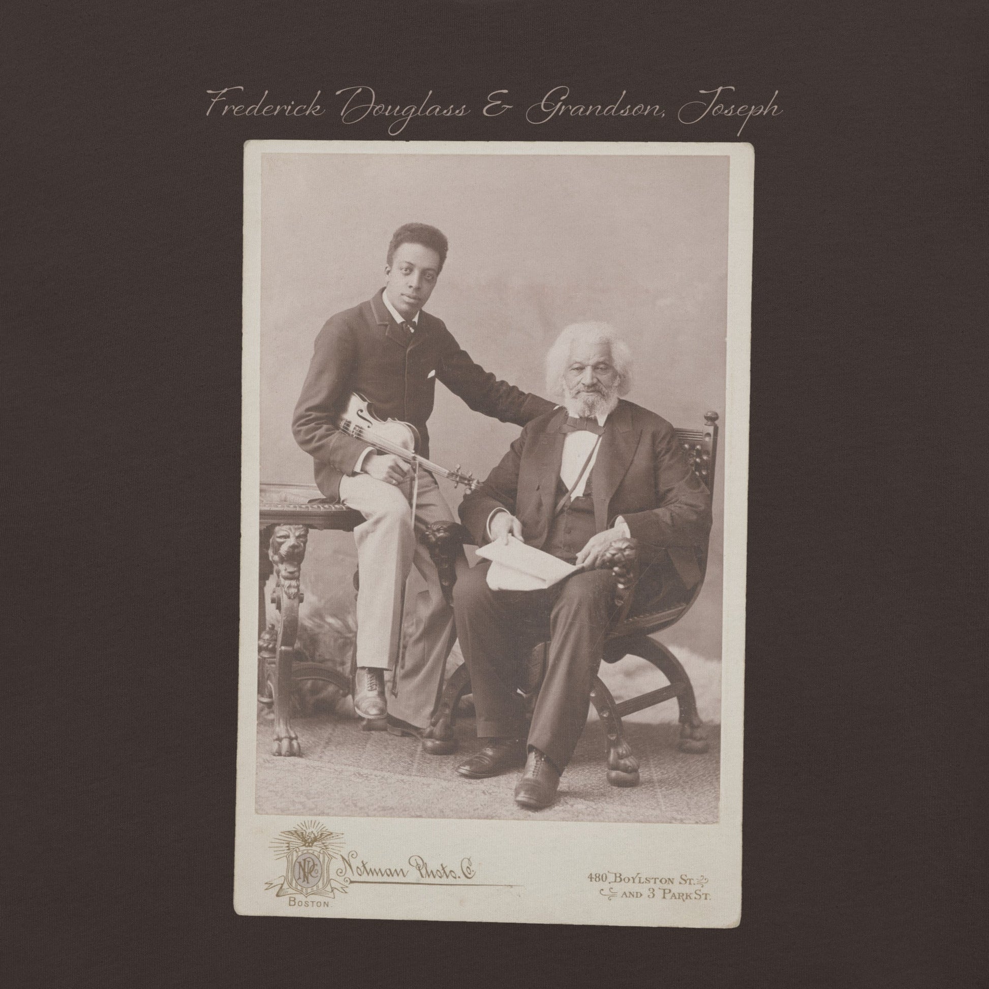 Frederick Douglass & Grandson T-Shirt - Bold Black Apparel