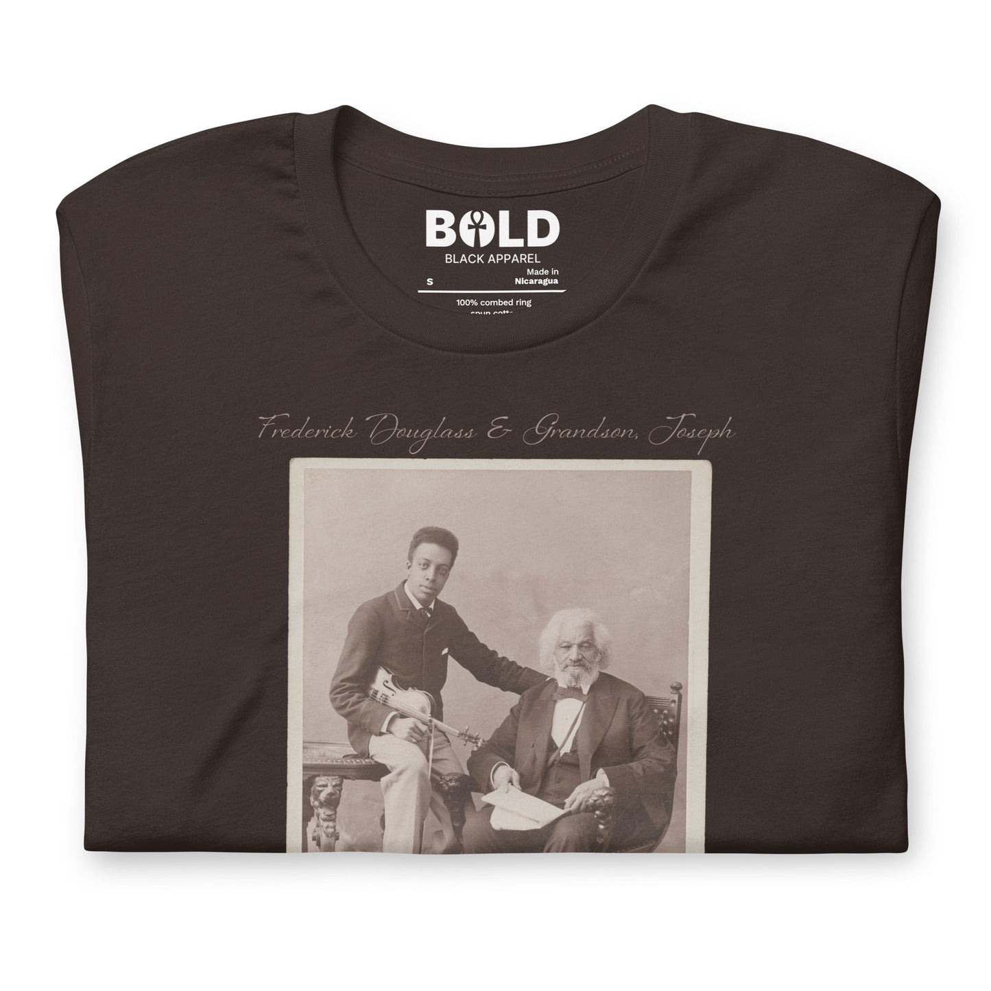 Frederick Douglass & Grandson T-Shirt - Bold Black Apparel