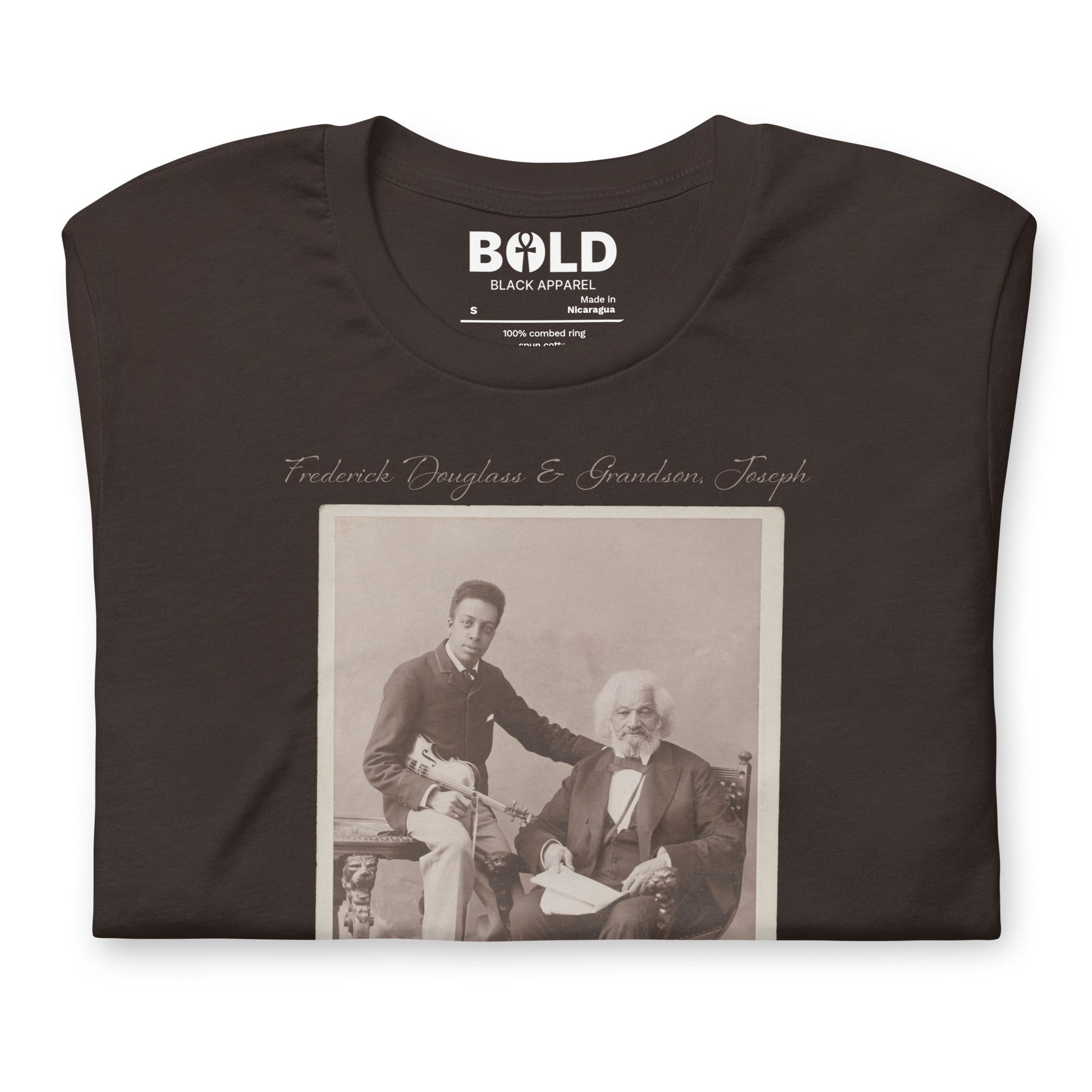 Frederick Douglass & Grandson T-Shirt - Bold Black Apparel