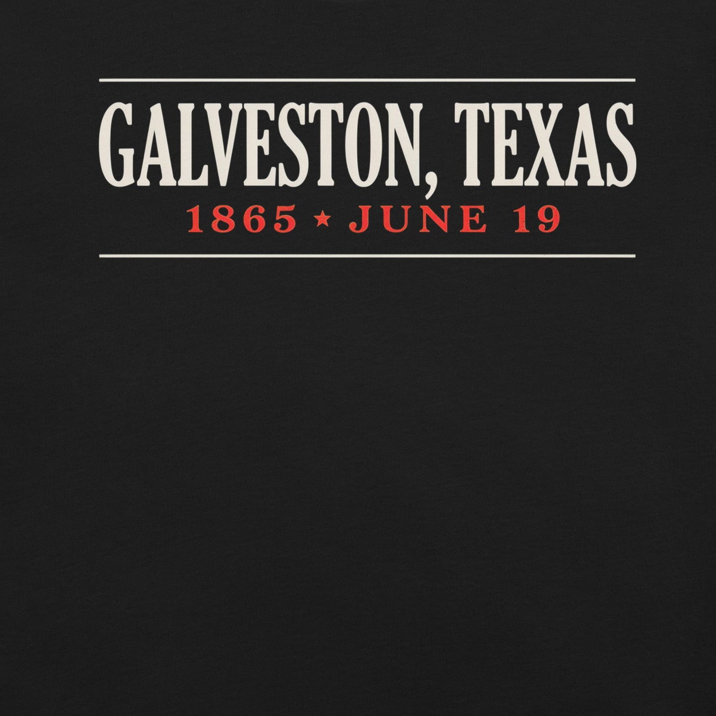Galveston Texas Juneteenth History T-Shirt - Bold Black Apparel