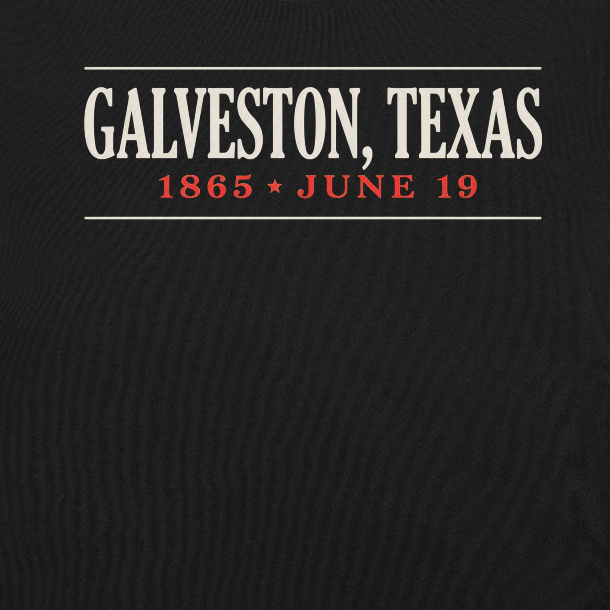 Galveston Texas Juneteenth History T-Shirt - Bold Black Apparel