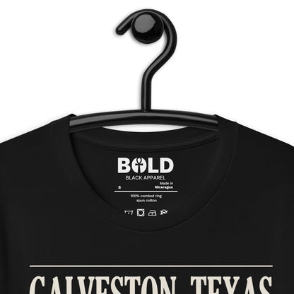 Galveston Texas Juneteenth History T-Shirt - Bold Black Apparel