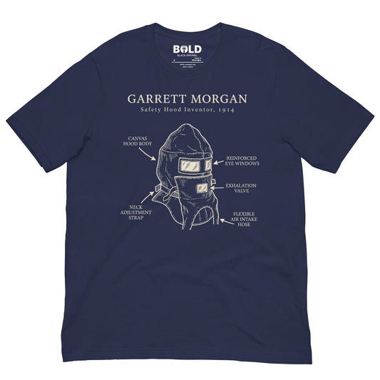 Garrett Morgan Gas Mask T-Shirt - Bold Black Apparel