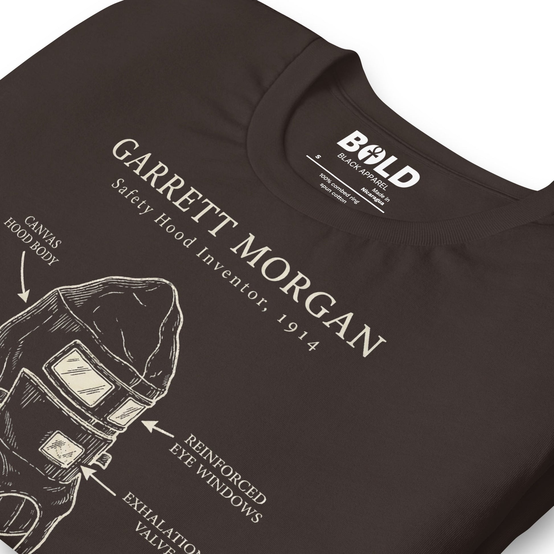 Garrett Morgan Gas Mask T-Shirt - Bold Black Apparel