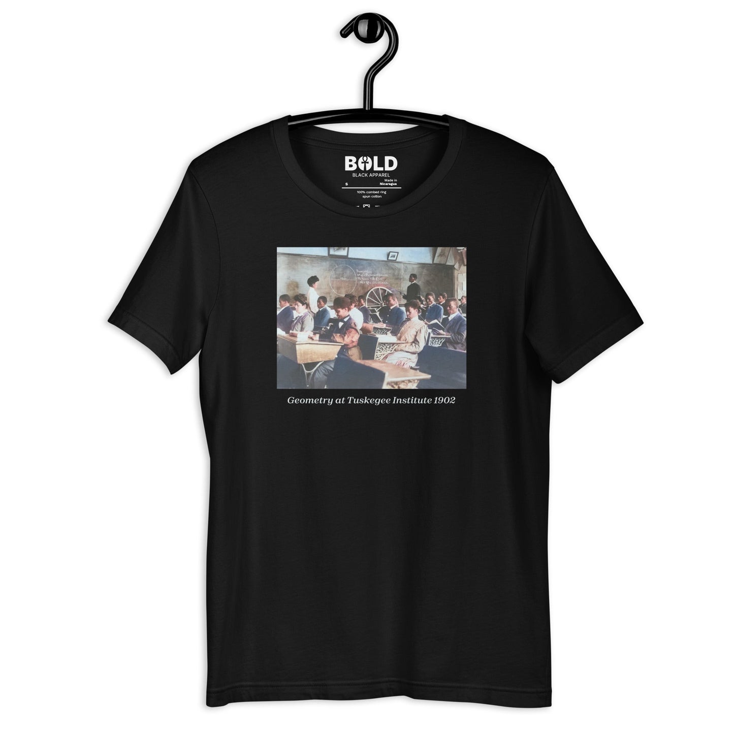 Geometry at Tuskegee Institute 1902 T-Shirt - Bold Black Apparel