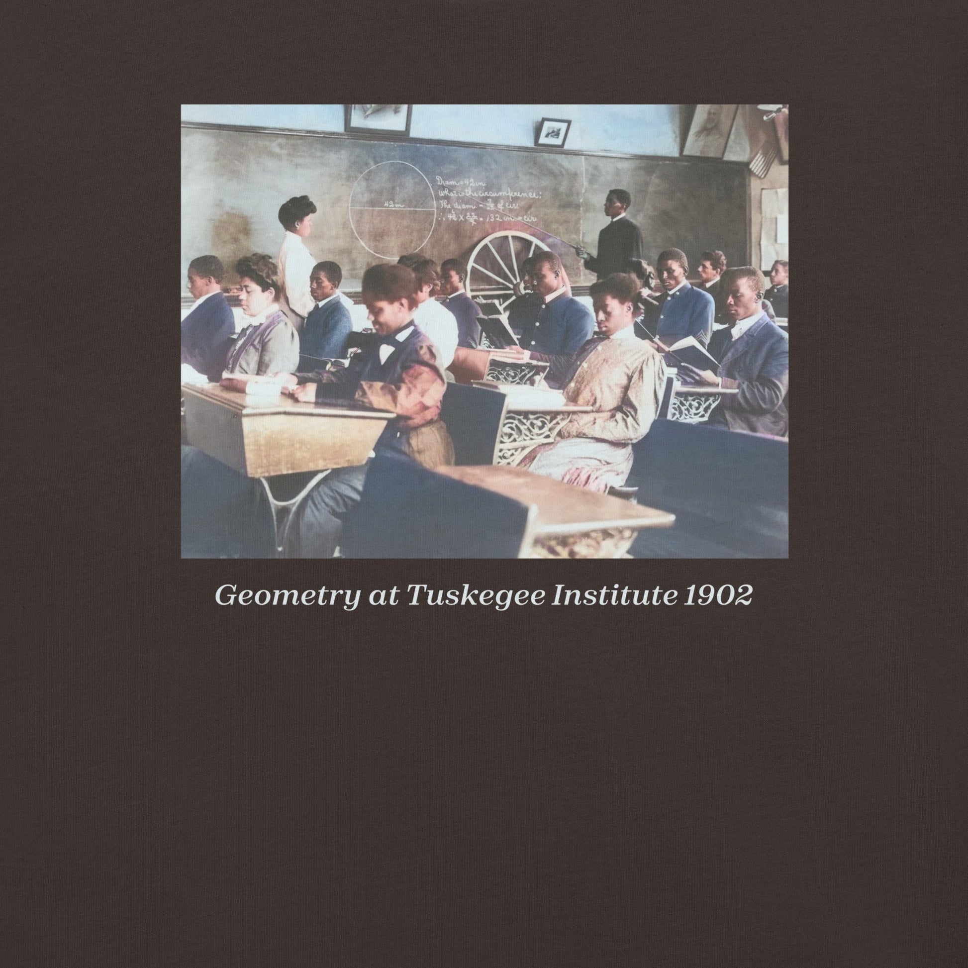 Geometry at Tuskegee Institute 1902 T-Shirt - Bold Black Apparel