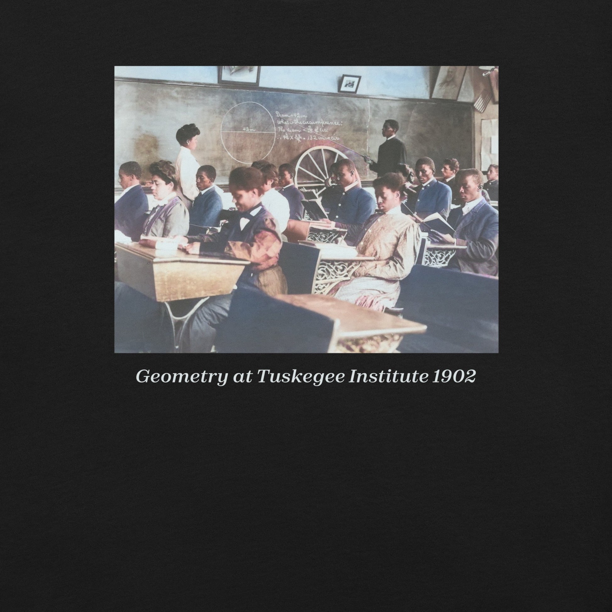 Geometry at Tuskegee Institute 1902 T-Shirt - Bold Black Apparel