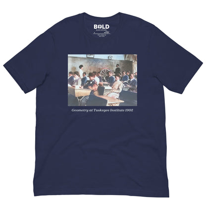 Geometry at Tuskegee Institute 1902 T-Shirt - Bold Black Apparel