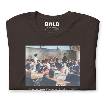 Geometry at Tuskegee Institute 1902 T-Shirt - Bold Black Apparel