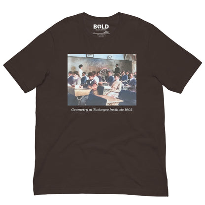 Geometry at Tuskegee Institute 1902 T-Shirt - Bold Black Apparel