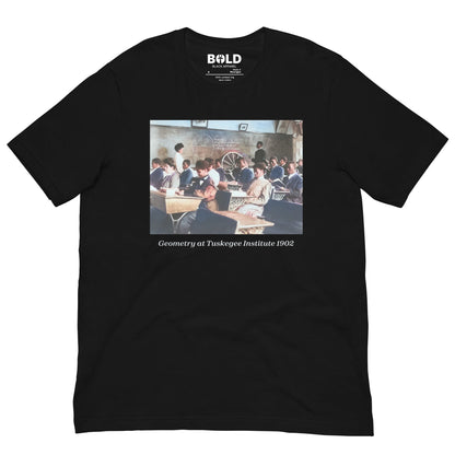 Geometry at Tuskegee Institute 1902 T-Shirt - Bold Black Apparel