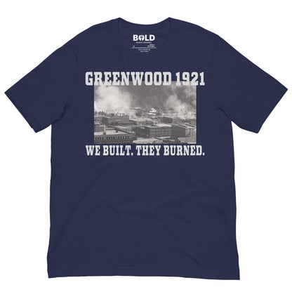 Greenwood Tulsa 1921 T-Shirt - Bold Black Apparel