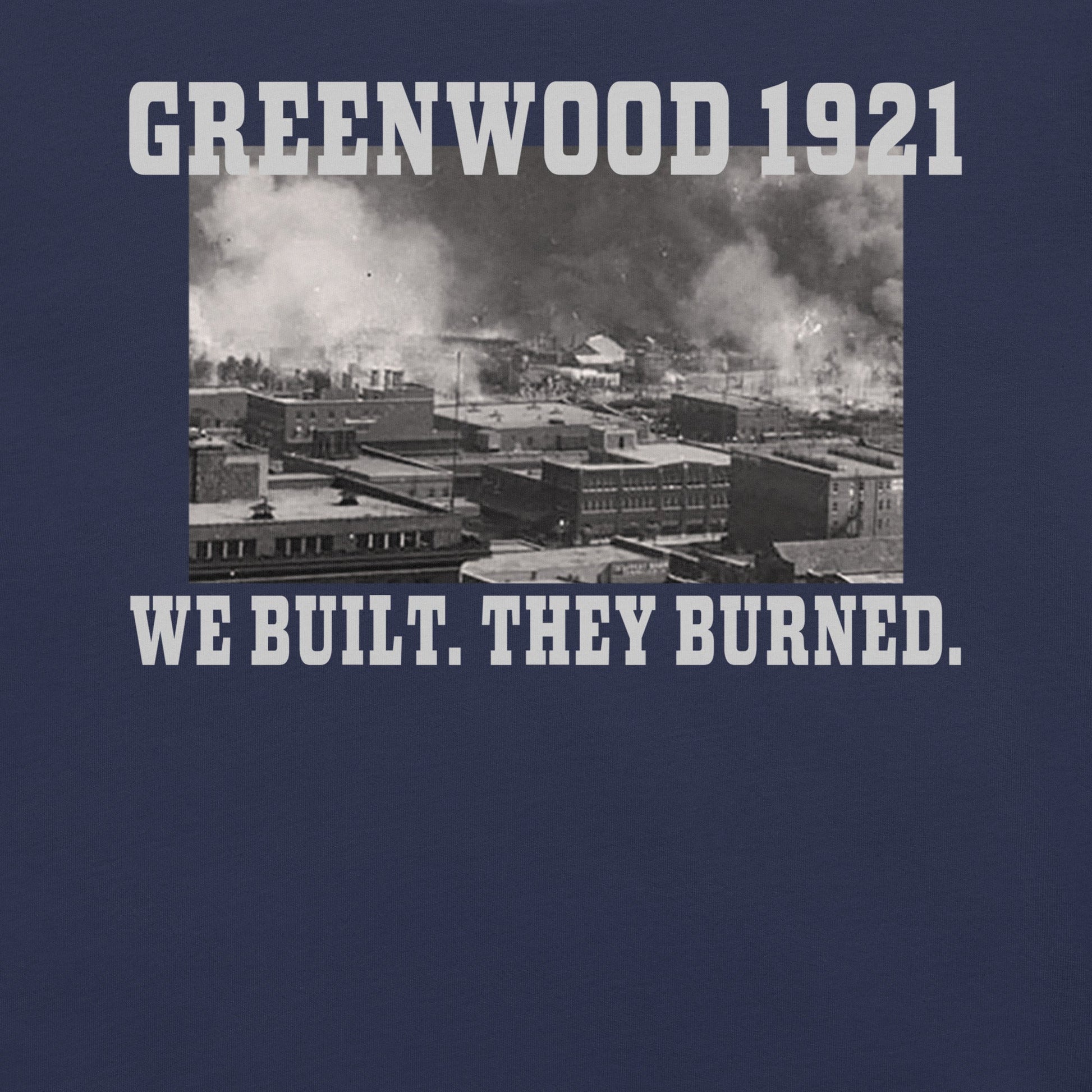 Greenwood Tulsa 1921 T-Shirt - Bold Black Apparel
