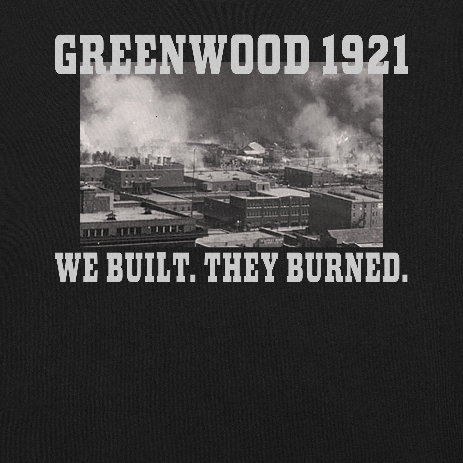 Greenwood Tulsa 1921 T-Shirt - Bold Black Apparel