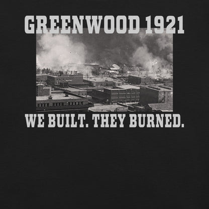 Greenwood Tulsa 1921 T-Shirt - Bold Black Apparel