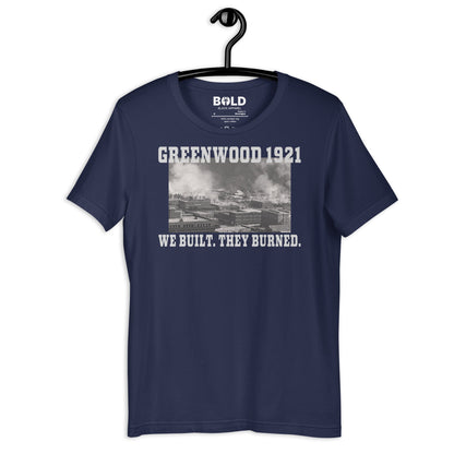 Greenwood Tulsa 1921 T-Shirt - Bold Black Apparel