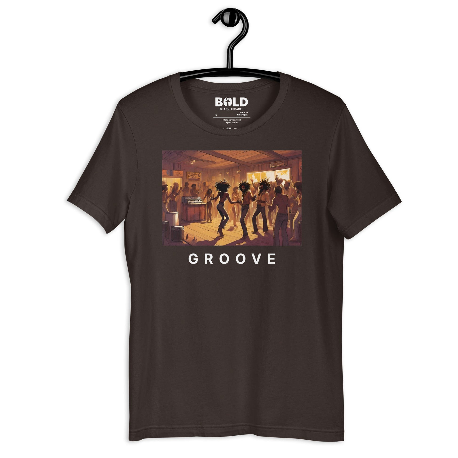 Groove: Black Dance Party T-Shirt - Bold Black Apparel