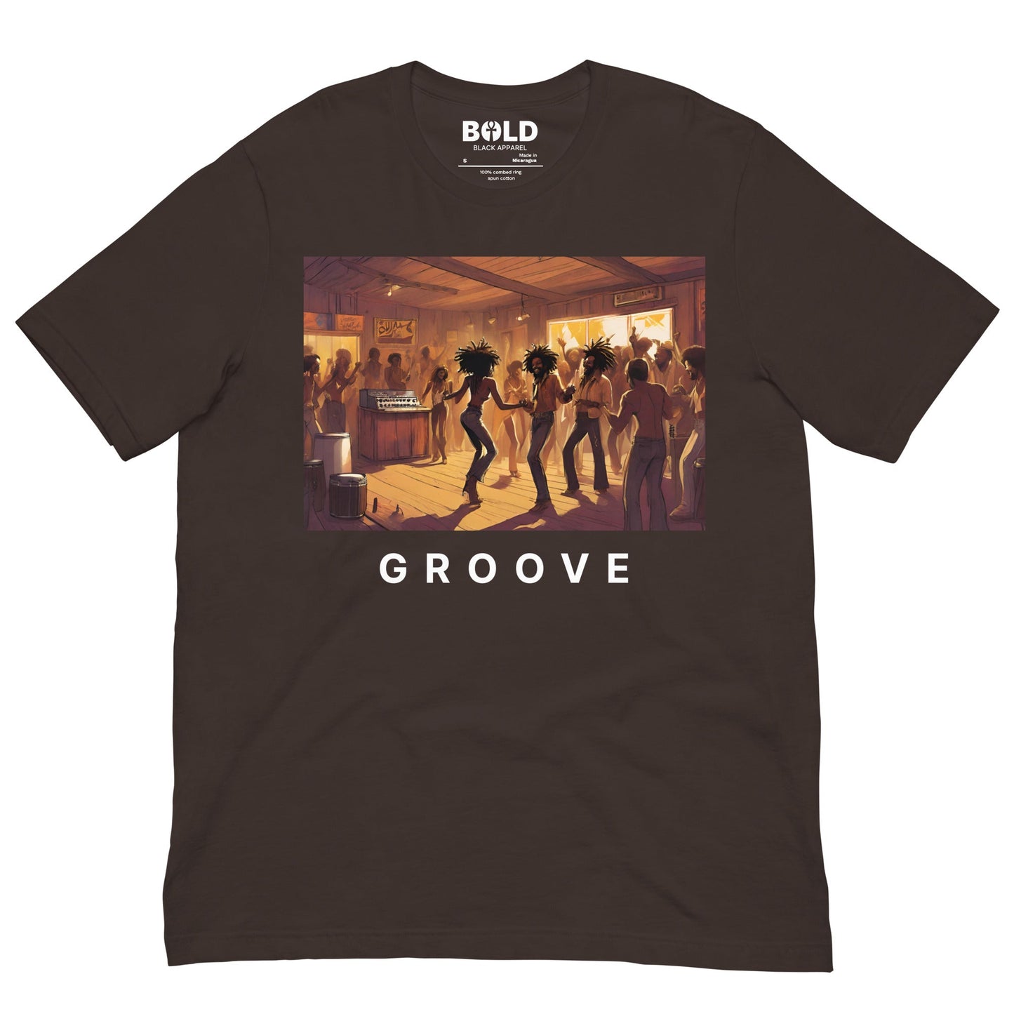 Groove: Black Dance Party T-Shirt - Bold Black Apparel