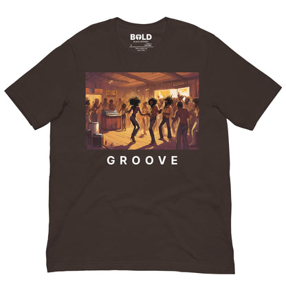 Groove: Black Dance Party T-Shirt - Bold Black Apparel