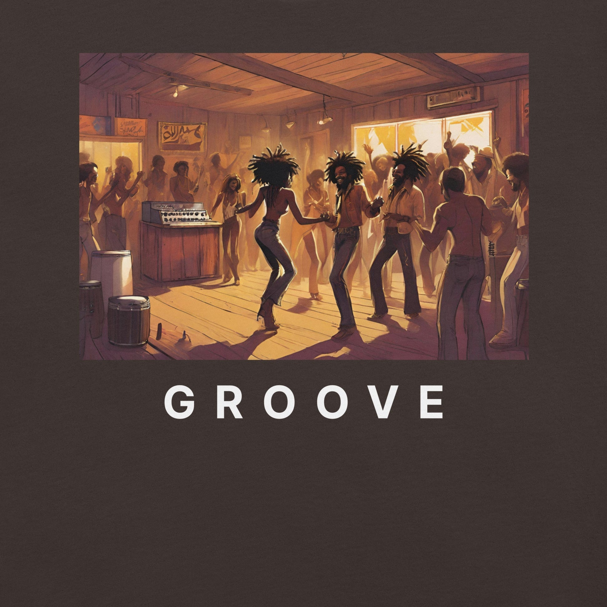 Groove: Black Dance Party T-Shirt - Bold Black Apparel