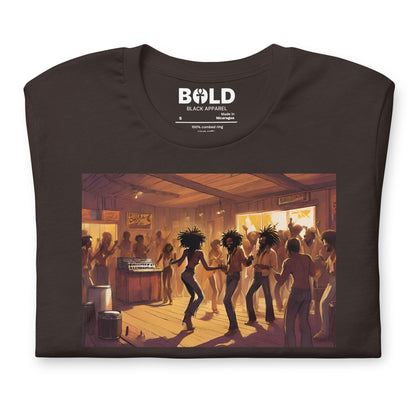Groove: Black Dance Party T-Shirt - Bold Black Apparel