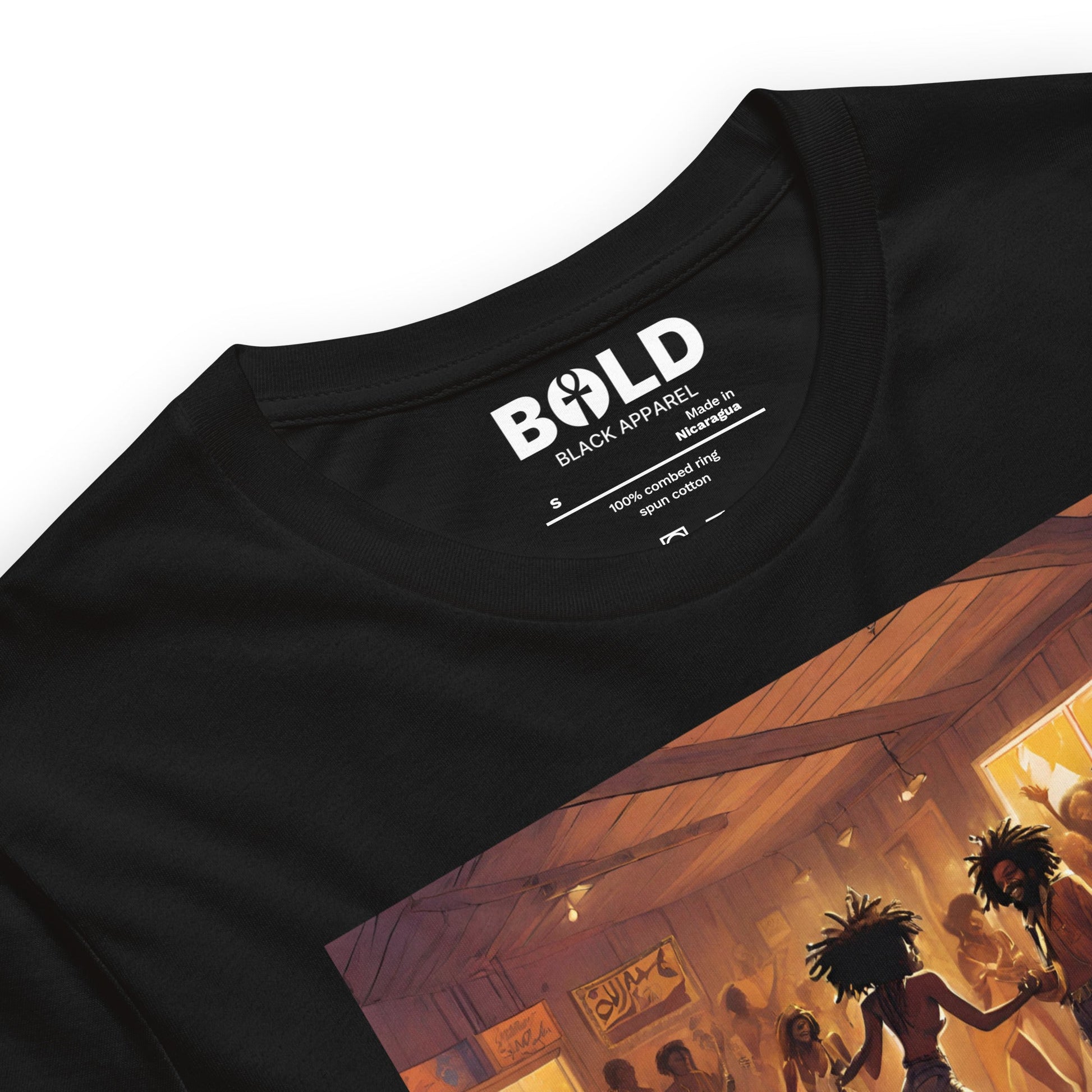 Groove: Black Dance Party T-Shirt - Bold Black Apparel
