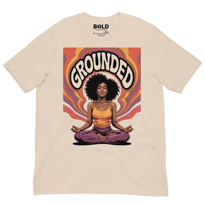 Grounded Meditation T-Shirt - Bold Black Apparel