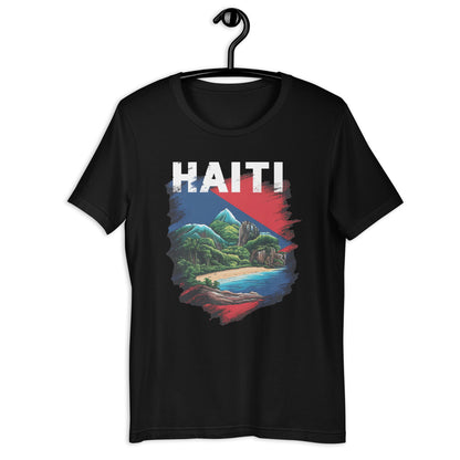 Haiti Landscape T-Shirt - Bold Black Apparel