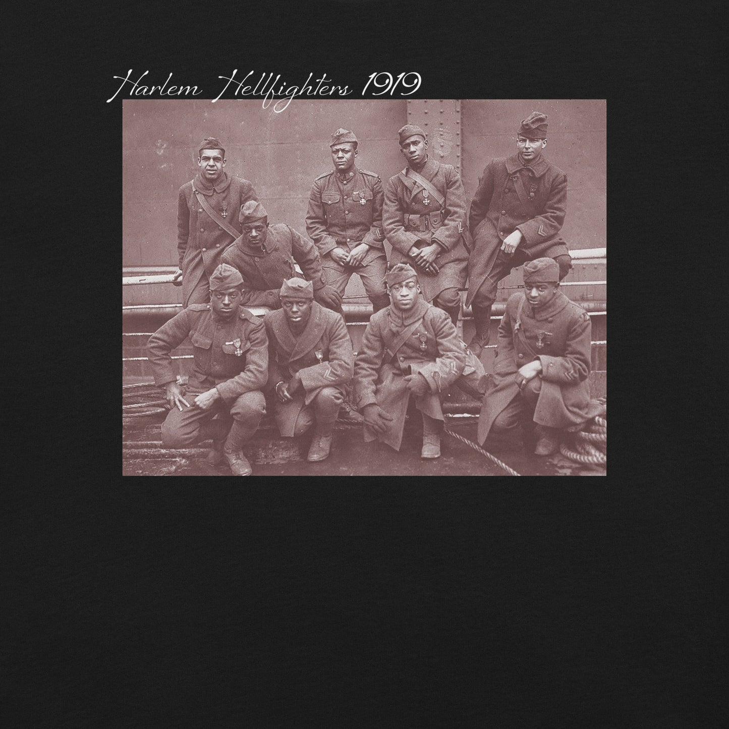 Harlem Hellfighters 1919 T-Shirt - Bold Black Apparel