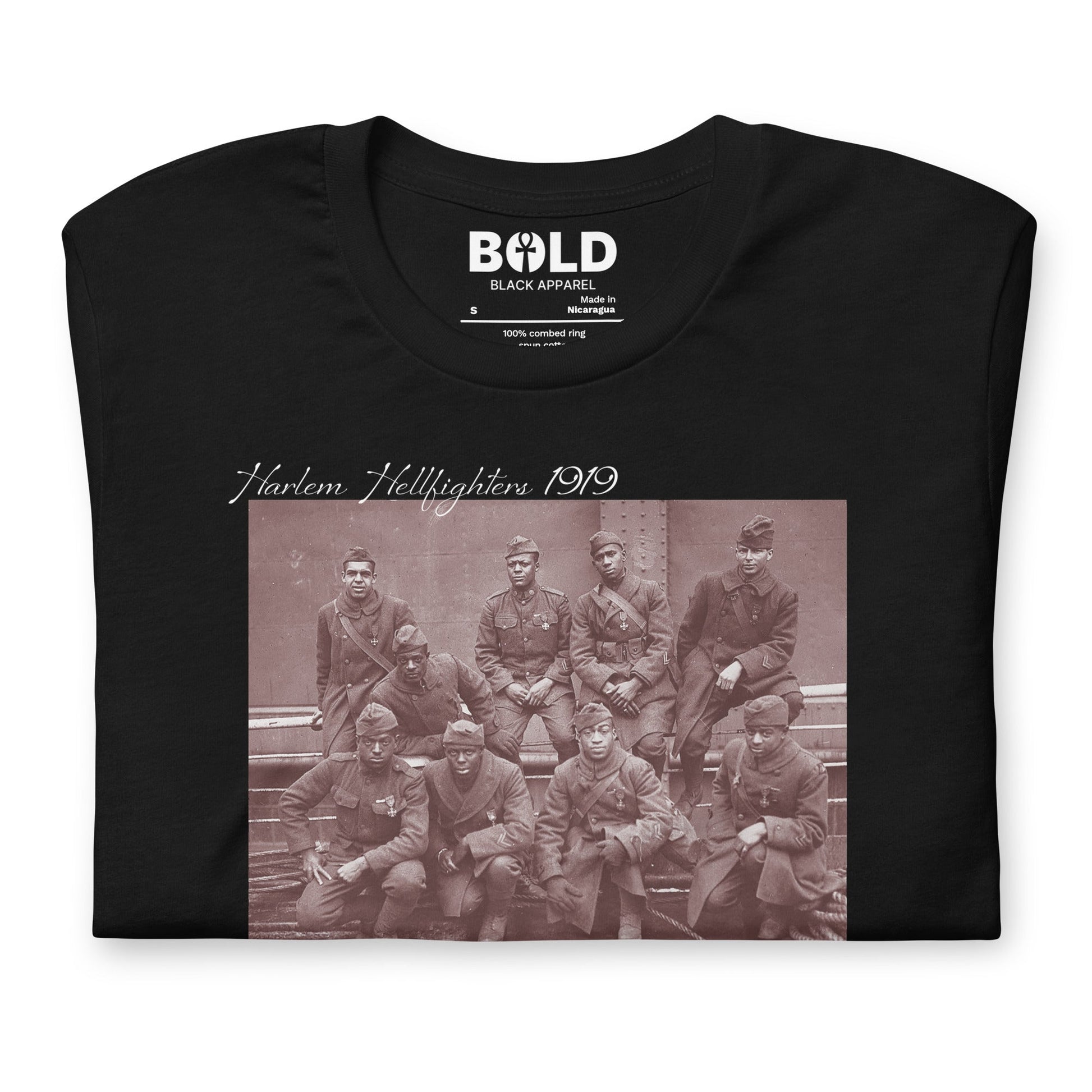 Harlem Hellfighters 1919 T-Shirt - Bold Black Apparel