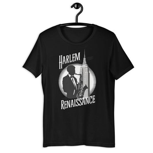 Harlem Renaissance Jazz T-Shirt - Bold Black Apparel